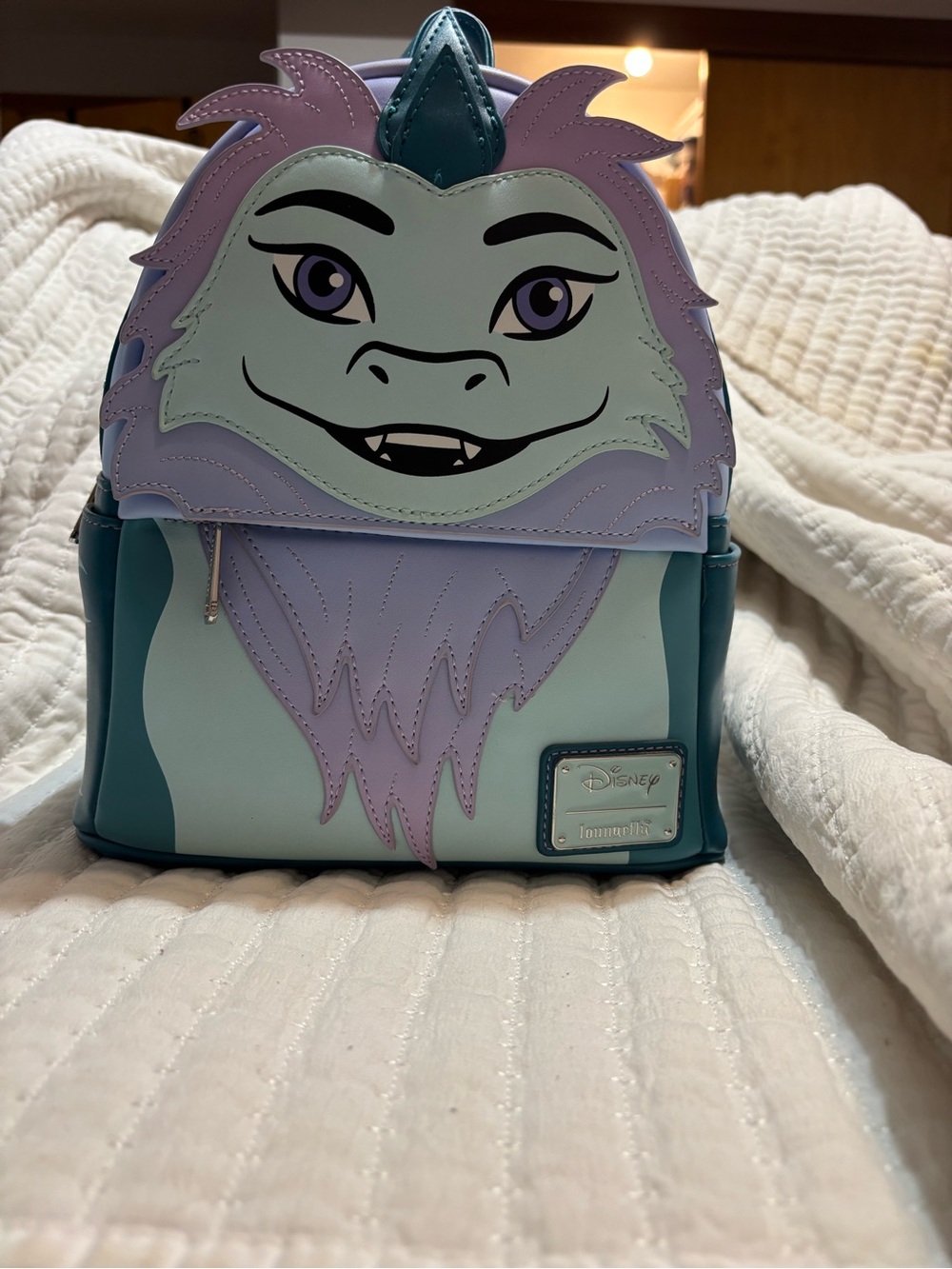 Loungefly Sulley-Inspired Mini Backpack in Mint, Lavender & Teal